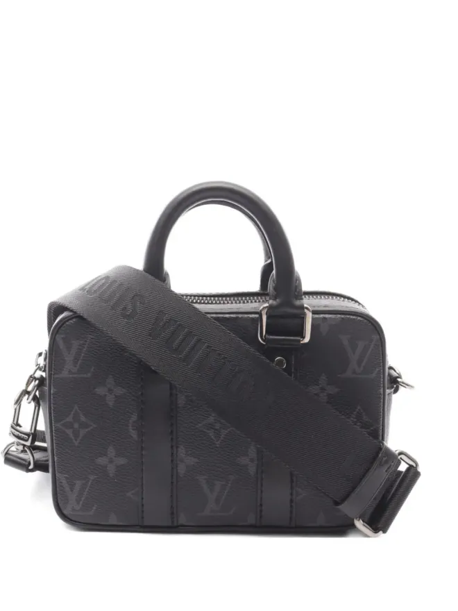 Louis Vuitton Pre-Owned Louis Vuitton Pre-Owned 2021年製 ナノ・モノグラム ハンドバッグ - ブラックの商品画像