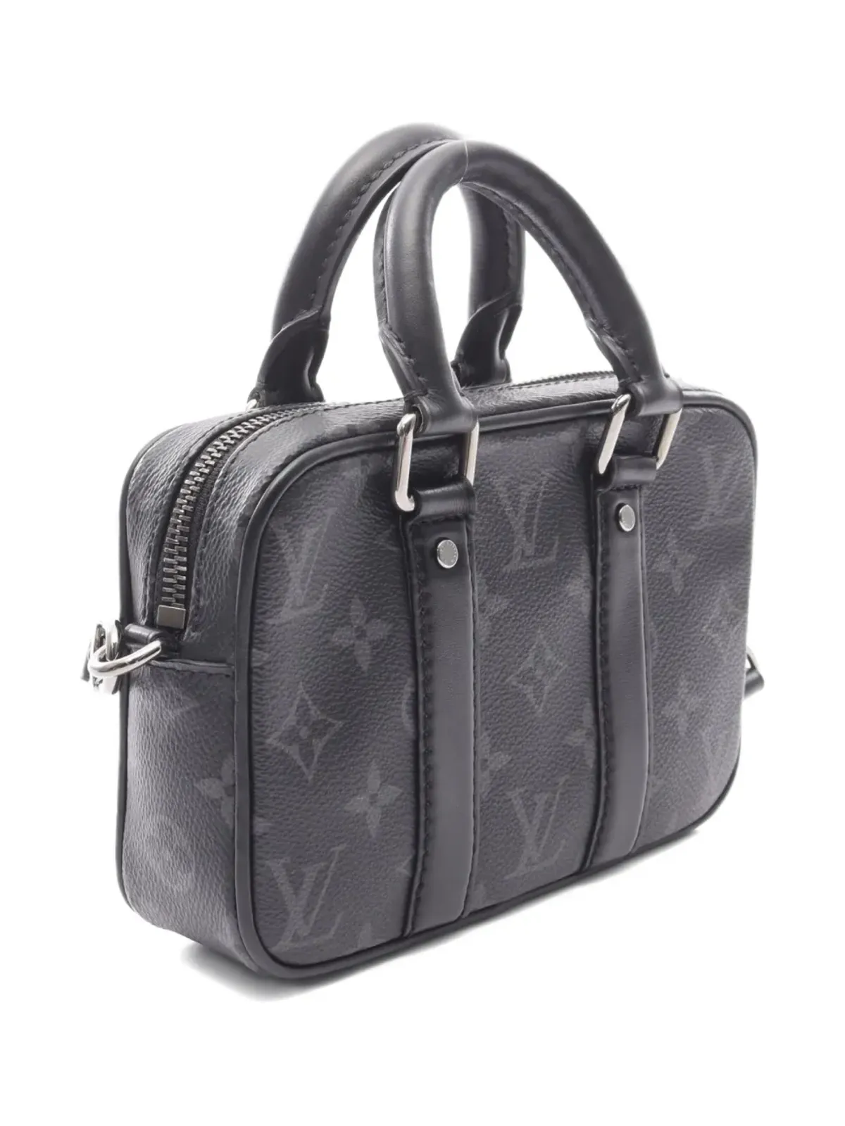 Louis Vuitton Pre-Owned 2021年製 ナノ・モノグラム ハンドバッグ - ブラック - 画像2