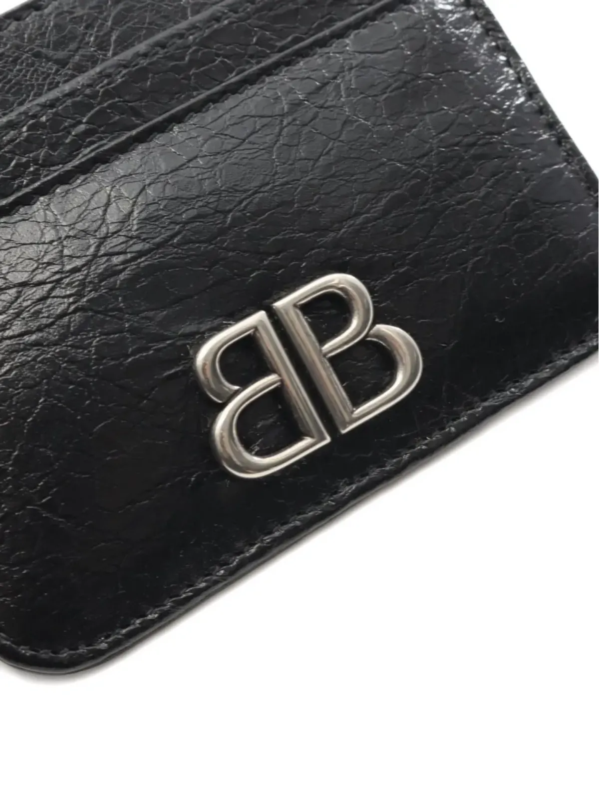 Balenciaga Pre-Owned モナコ レザー カードケース - ブラック - 画像5