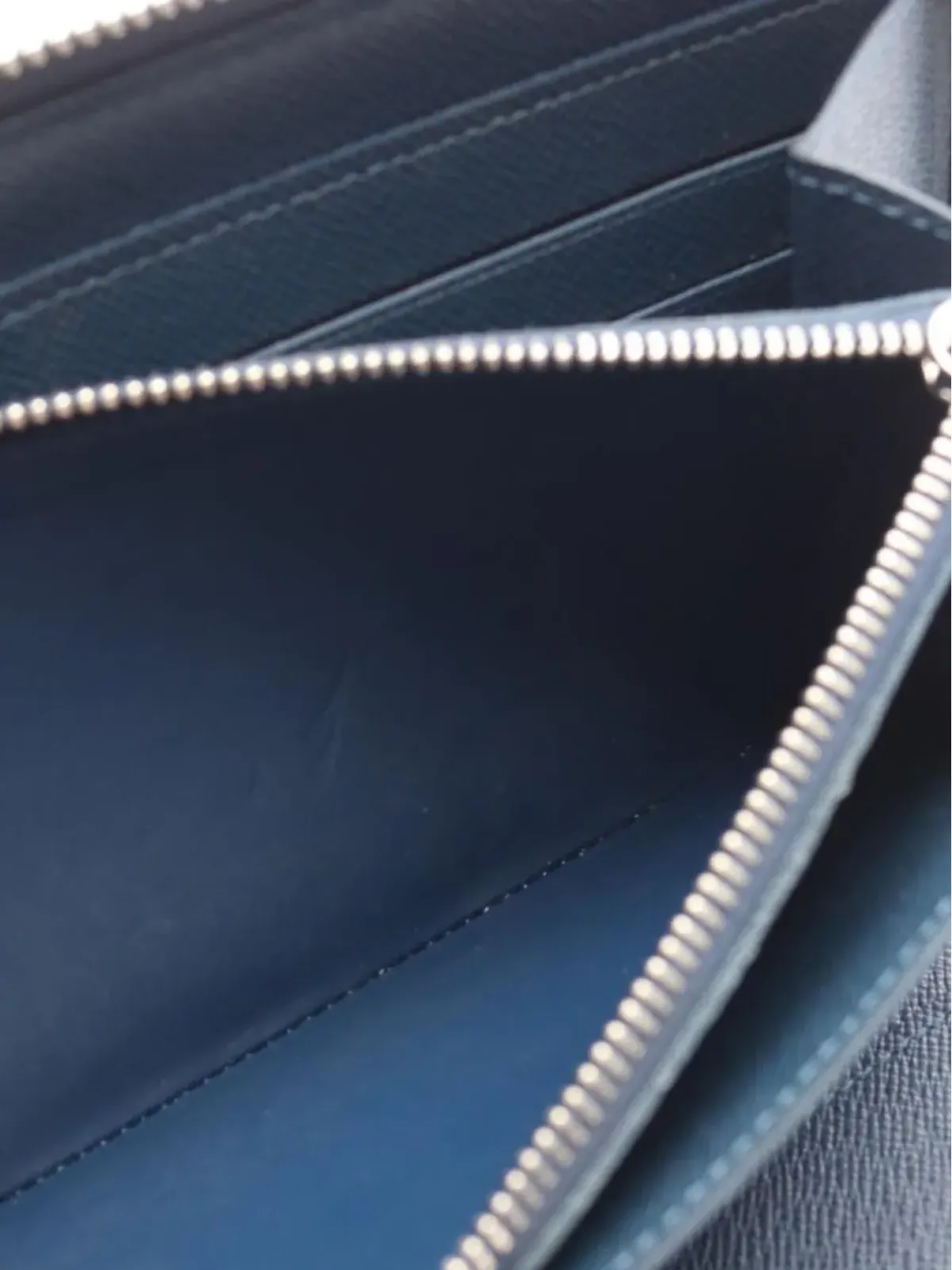 Louis Vuitton ビンテージ 2015 ジッピー・オーガナイザー レザー ウォレット ブルー - 画像5
