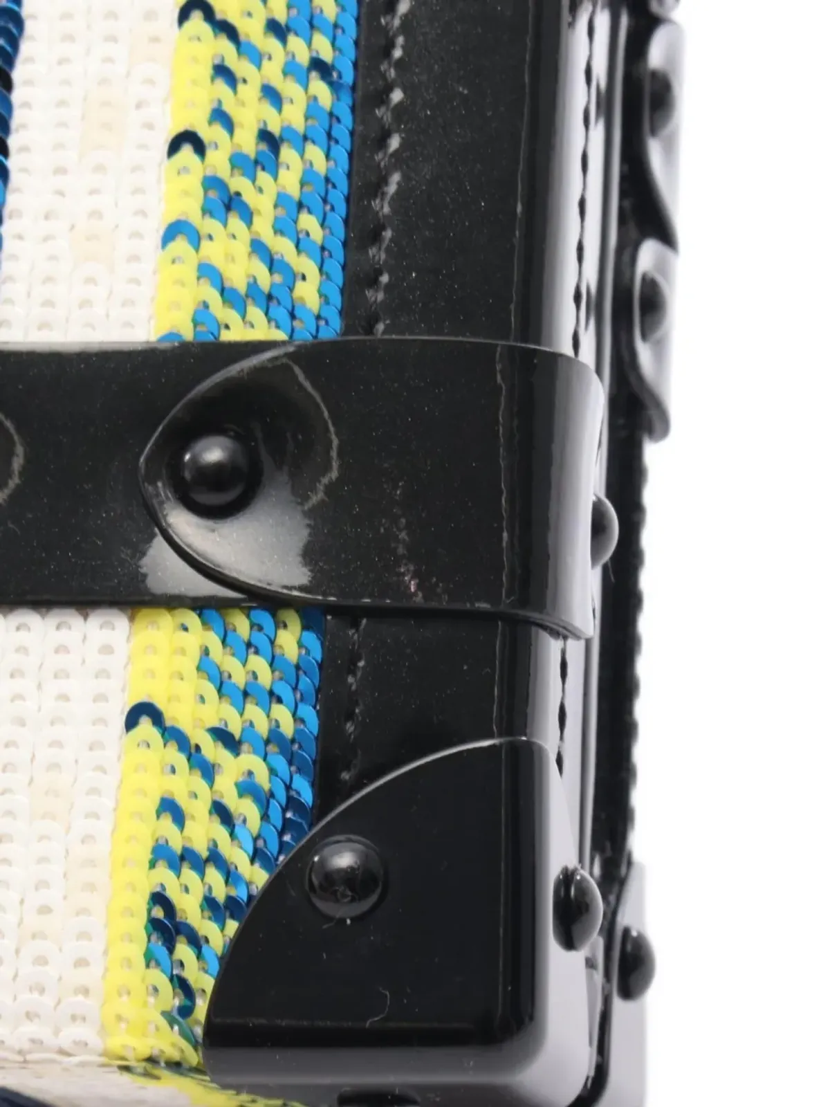 Louis Vuitton ビンテージ 2015年製 ペティット・マル スパンコール装飾付きクラッチバッグ ブラック - 画像3