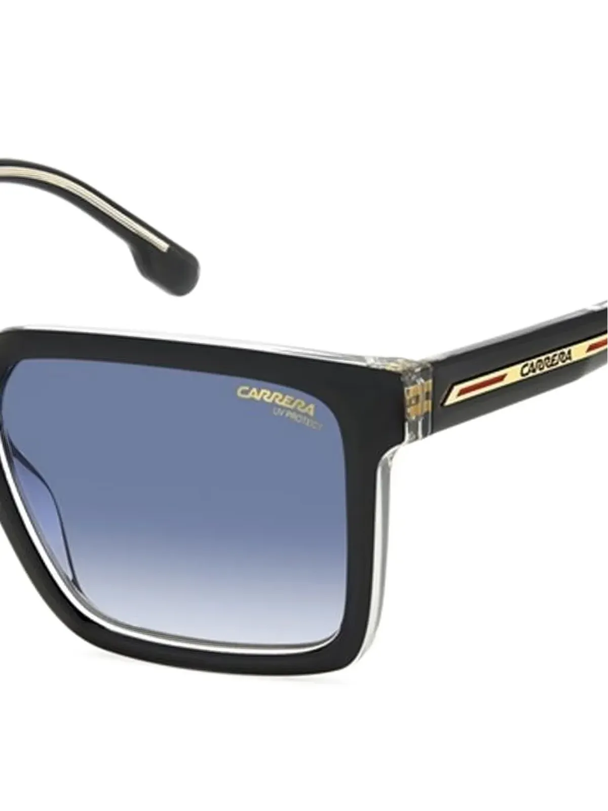 Carrera クリスタルフレーム スクエア サングラス - ブラック - 画像2