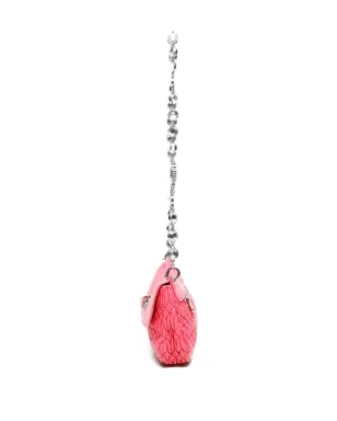 Miu Miu ビンテージ マテラス柄クリスタル付きショルダーバッグ - ピンク - サムネイル5