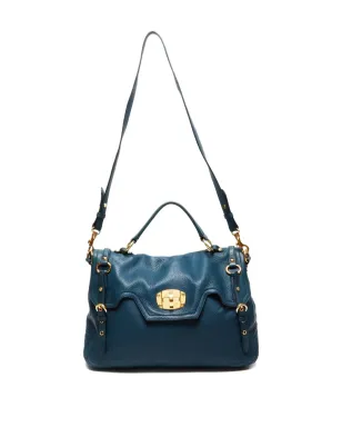 Miu Miu Pre-Owned ターンロックショルダーバッグ グリーン - サムネイル5