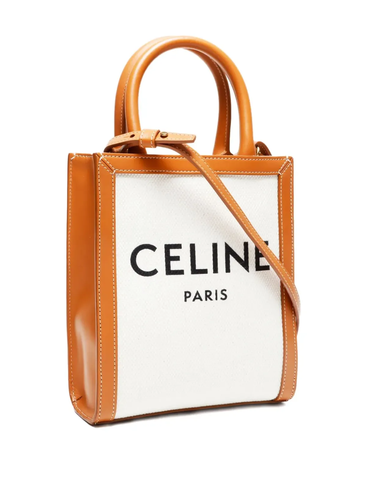 Celine Pre-Owned ミニ縦型カバス ハンドバッグ - White - 画像3