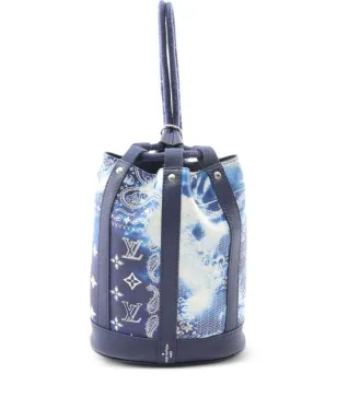 Louis Vuitton Pre-Owned 2021年 レザー バケットバッグ - ブルー - サムネイル1