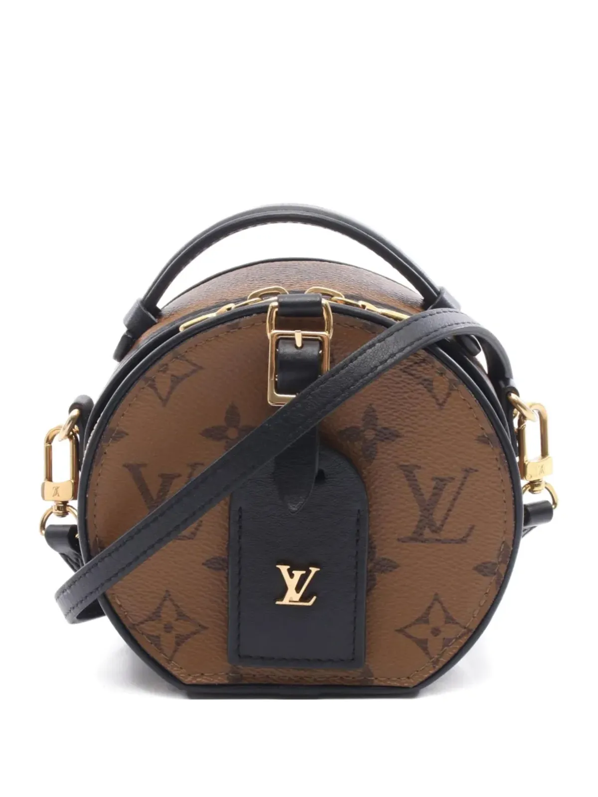 Louis Vuitton Pre-Owned ミニモノグラム ラウンドハンドバッグ - ブラウン - 画像1