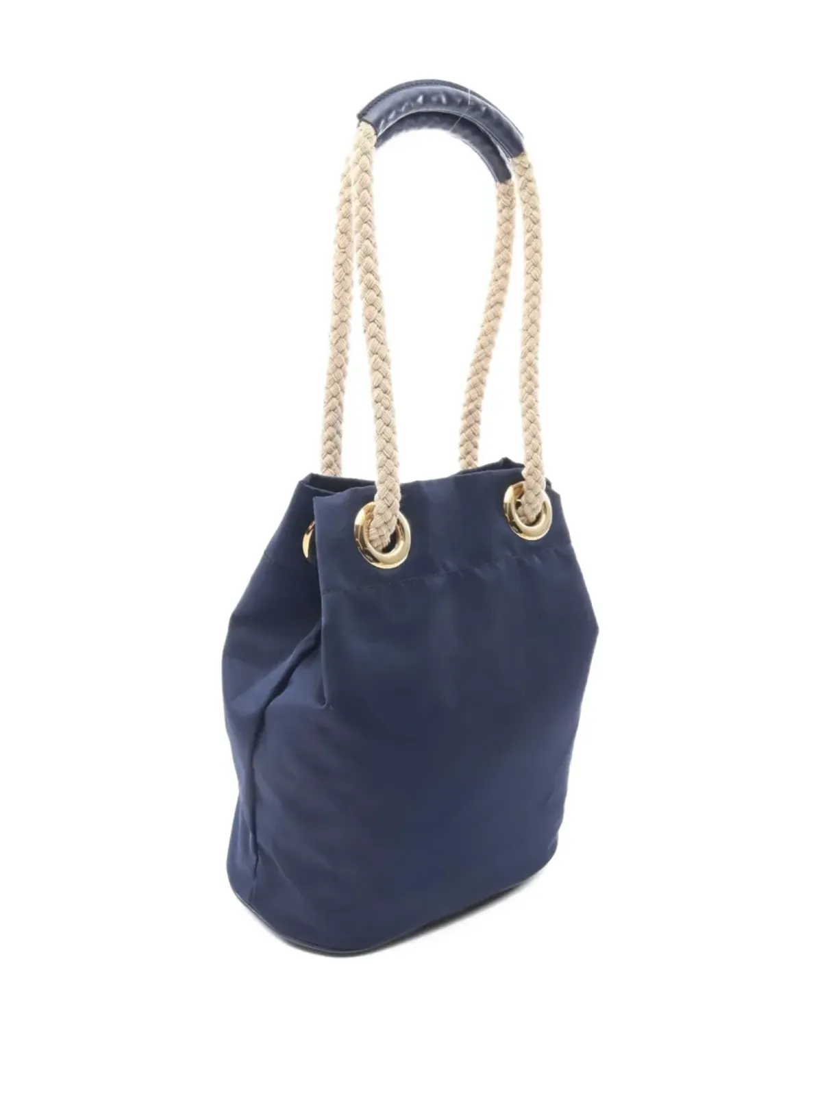 Prada Pre-Owned マリナー ロープディテール バケットバッグ ブルー - 画像2