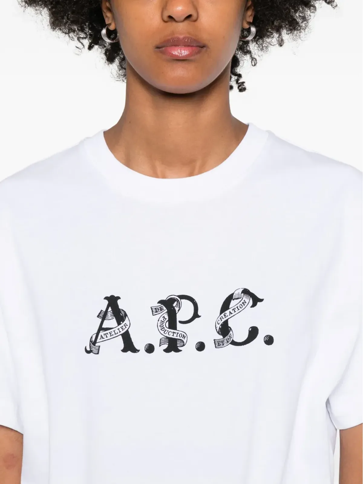 A.P.C. ロゴプリント オーガニックコットンTシャツ - 画像5