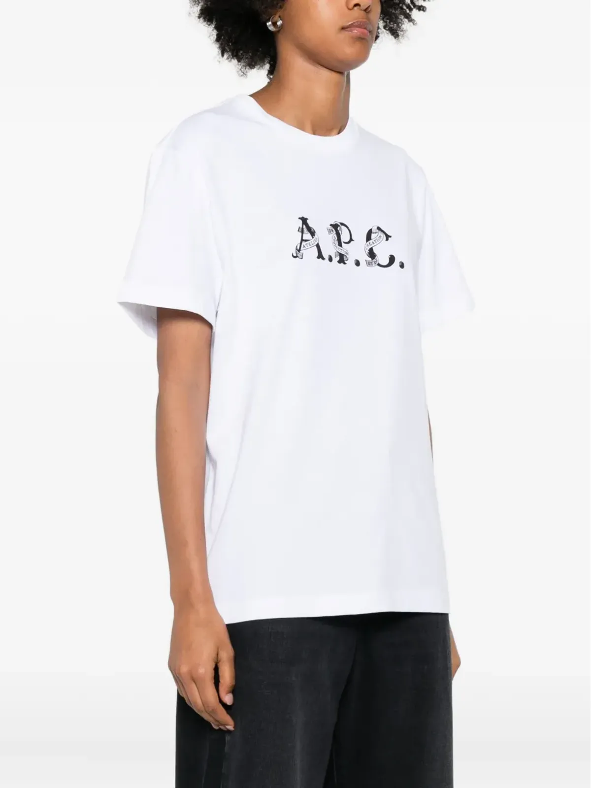 A.P.C. ロゴプリント オーガニックコットンTシャツ - 画像3