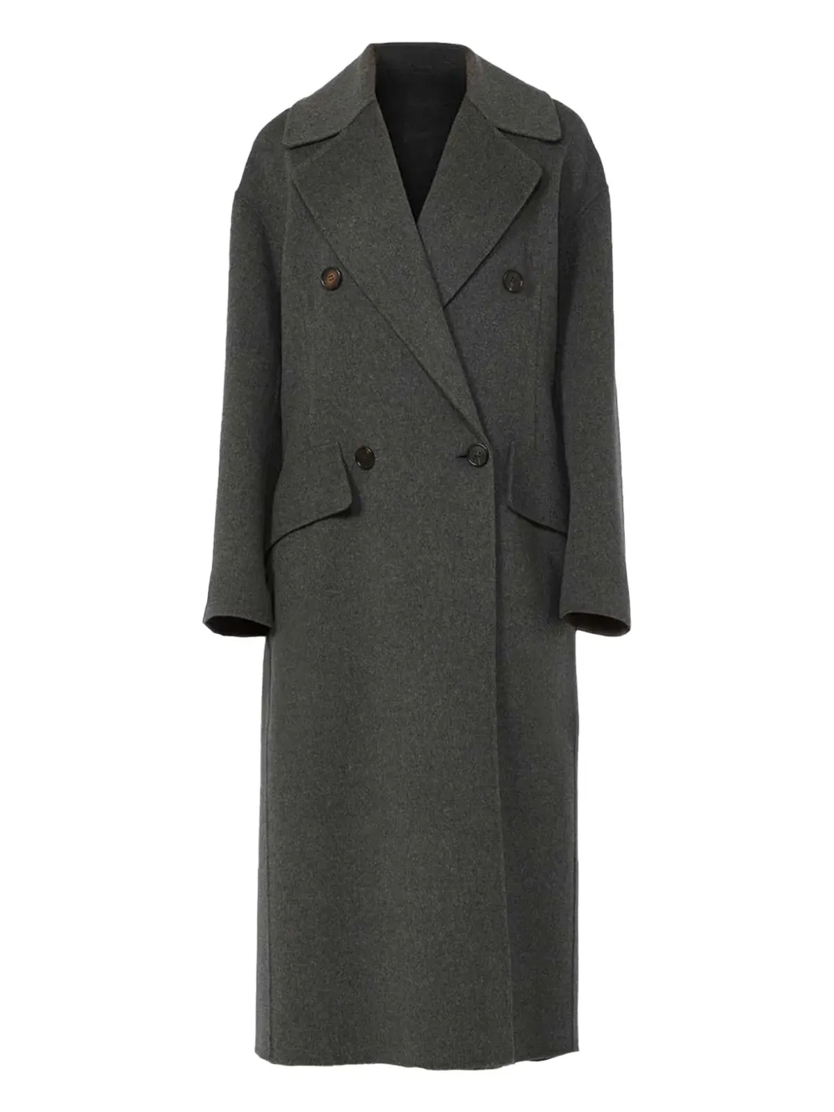 S Max Mara フラップポケット付き ダブルブレストコート - 画像1