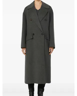 S Max Mara フラップポケット付き ダブルブレストコート - サムネイル2