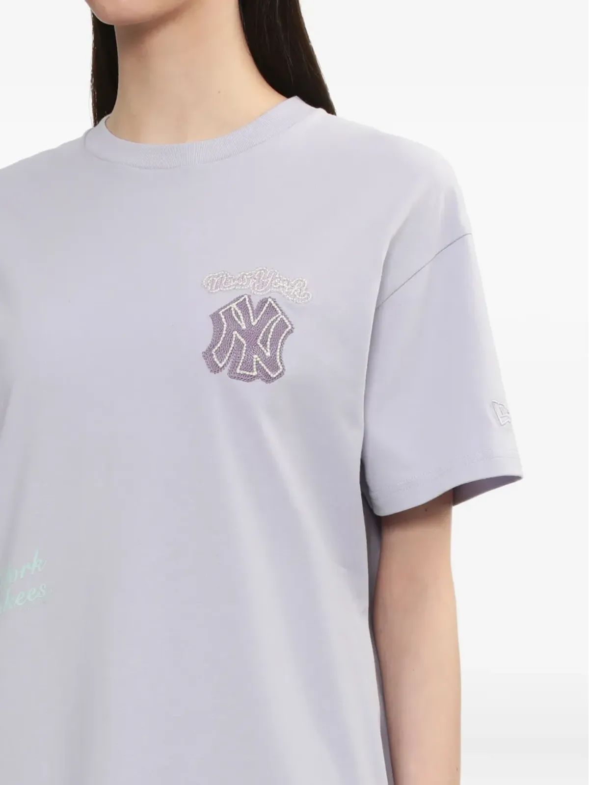 NEW ERA CAP MLB NY Yankees ロゴ刺繍 Tシャツ - 画像5