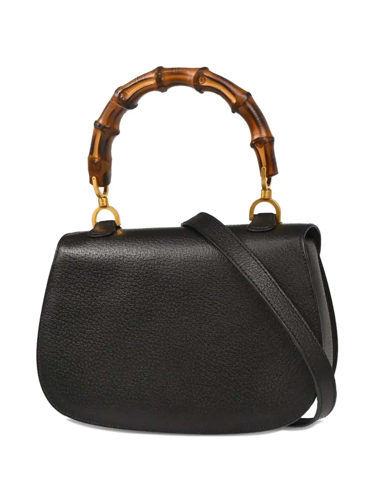 Gucci Pre-Owned 1990-2000年代 バンブーレザー ハンドバッグ ブラック - 画像2