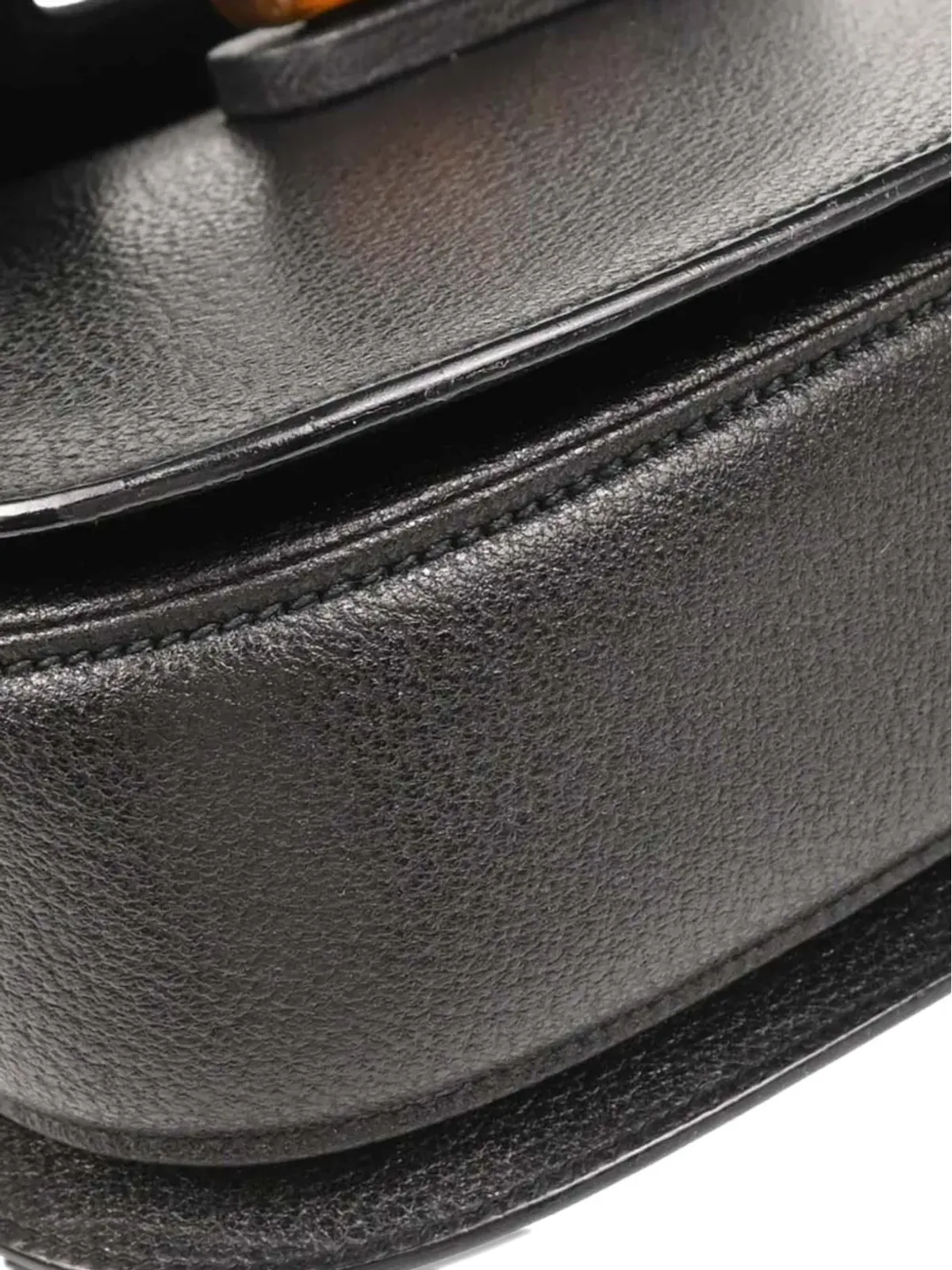 Gucci Pre-Owned 1990-2000年代 バンブーレザー ハンドバッグ ブラック - 画像4