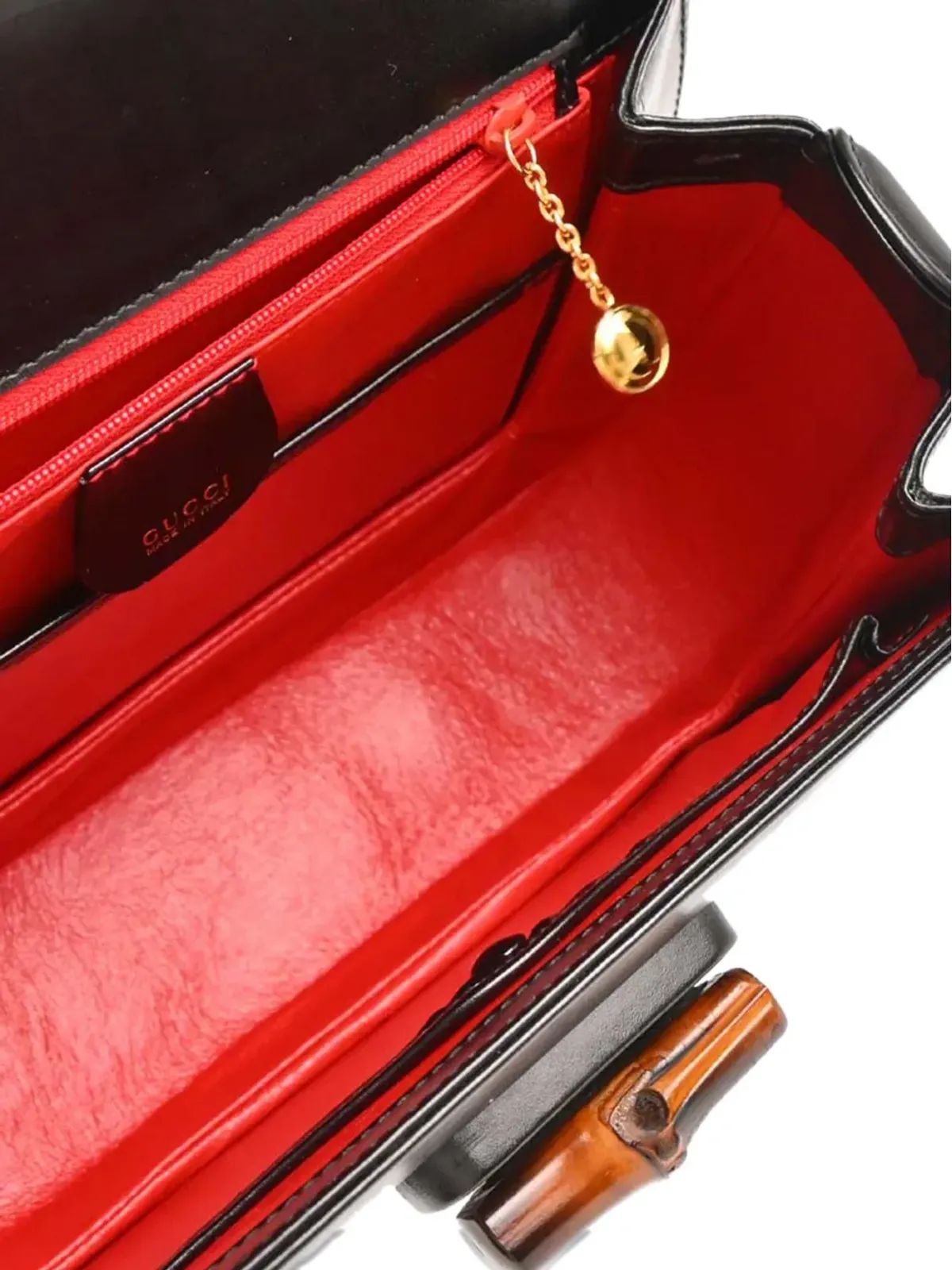 Gucci Pre-Owned 1990-2000s バンブーハンドル クロスボディバッグ - ブラック - 画像3