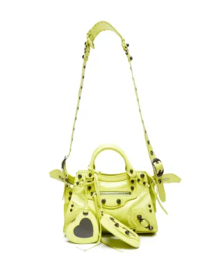 Balenciaga Pre-Owned レ・カゴーレ スタッズ ラムスキン バッグ - イエロー - サムネイル5