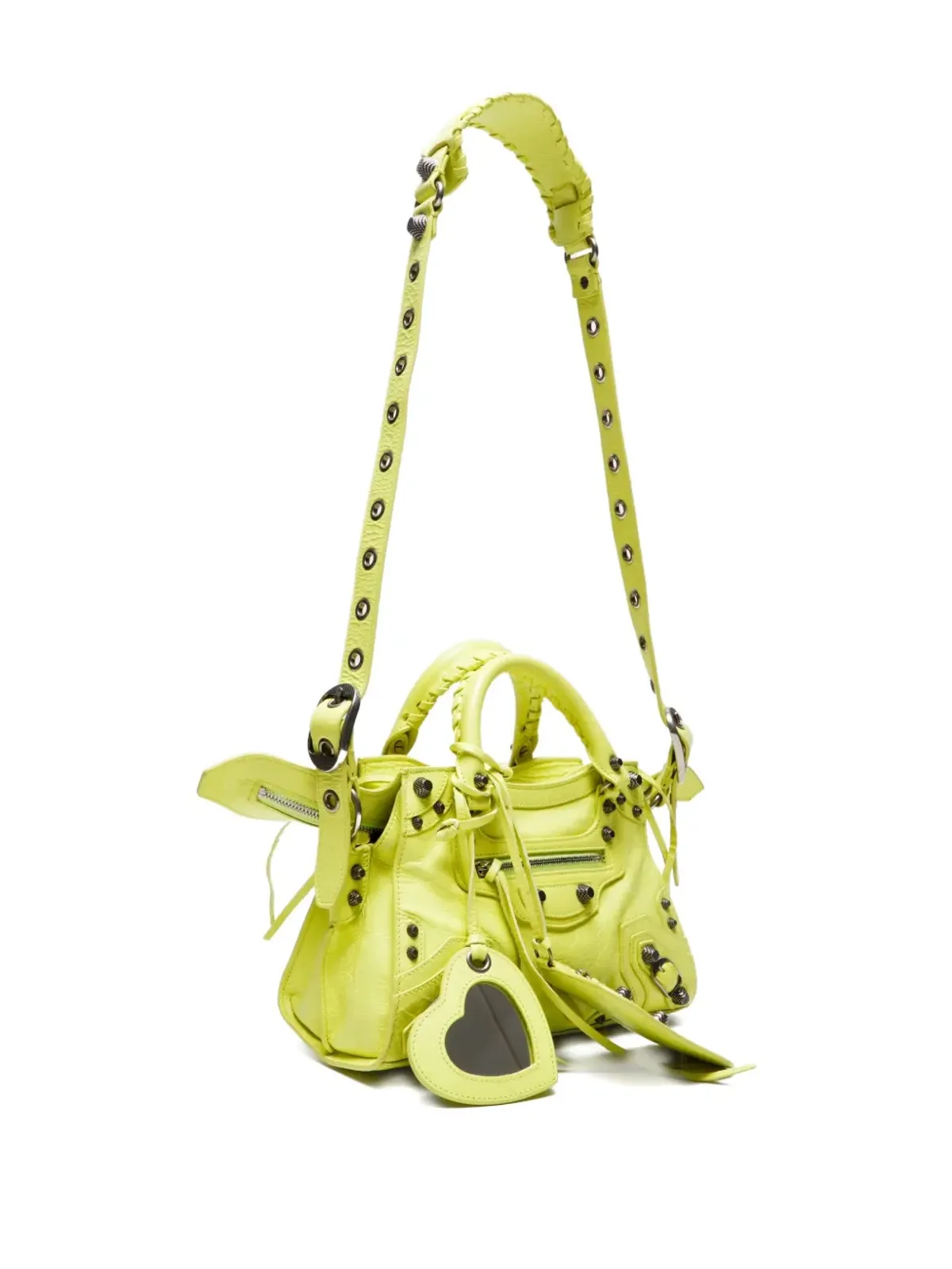 Balenciaga Pre-Owned レ・カゴーレ スタッズ ラムスキン バッグ - イエロー - 画像2
