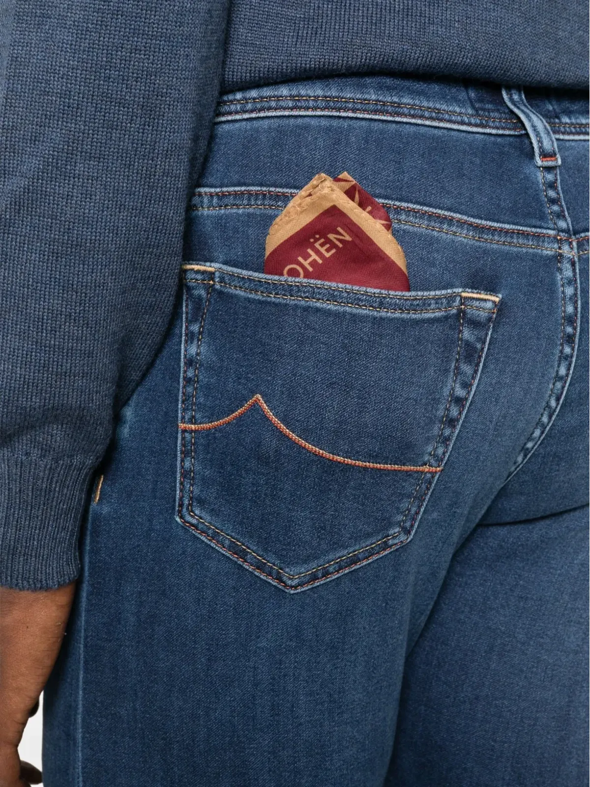 Jacob Cohën 刺繍ディテールジーンズ - 画像5