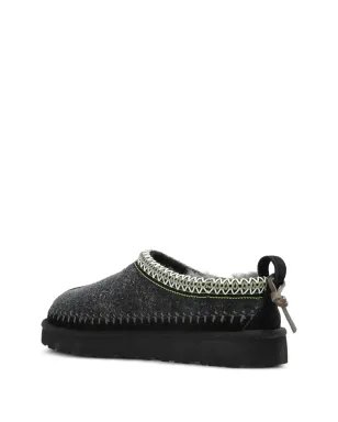 UGG 編み込みトリム シープスキン スリッパ ブラック - サムネイル2