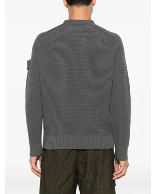 Stone Island ラグランスリーブ ウール スウェットシャツ グレー - サムネイル4