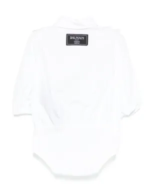 Balmain Kids ボディスーツ（フリル） - White - サムネイル2
