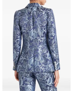 Temperley London Francis 長袖フローラルプリントスーツジャケット - サムネイル4