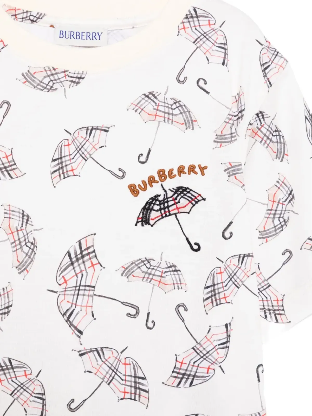 Burberry Kids アンブレラプリント コットンTシャツ - 画像3