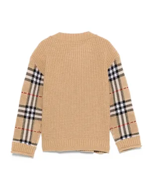 Burberry Kids チェック柄ウールセーター - サムネイル2
