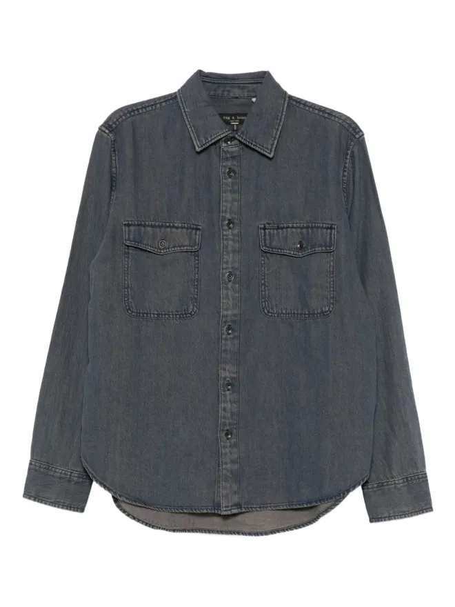 Rag & Bone rag & bone ボタンアップ デニムシャツ - Blueの商品画像