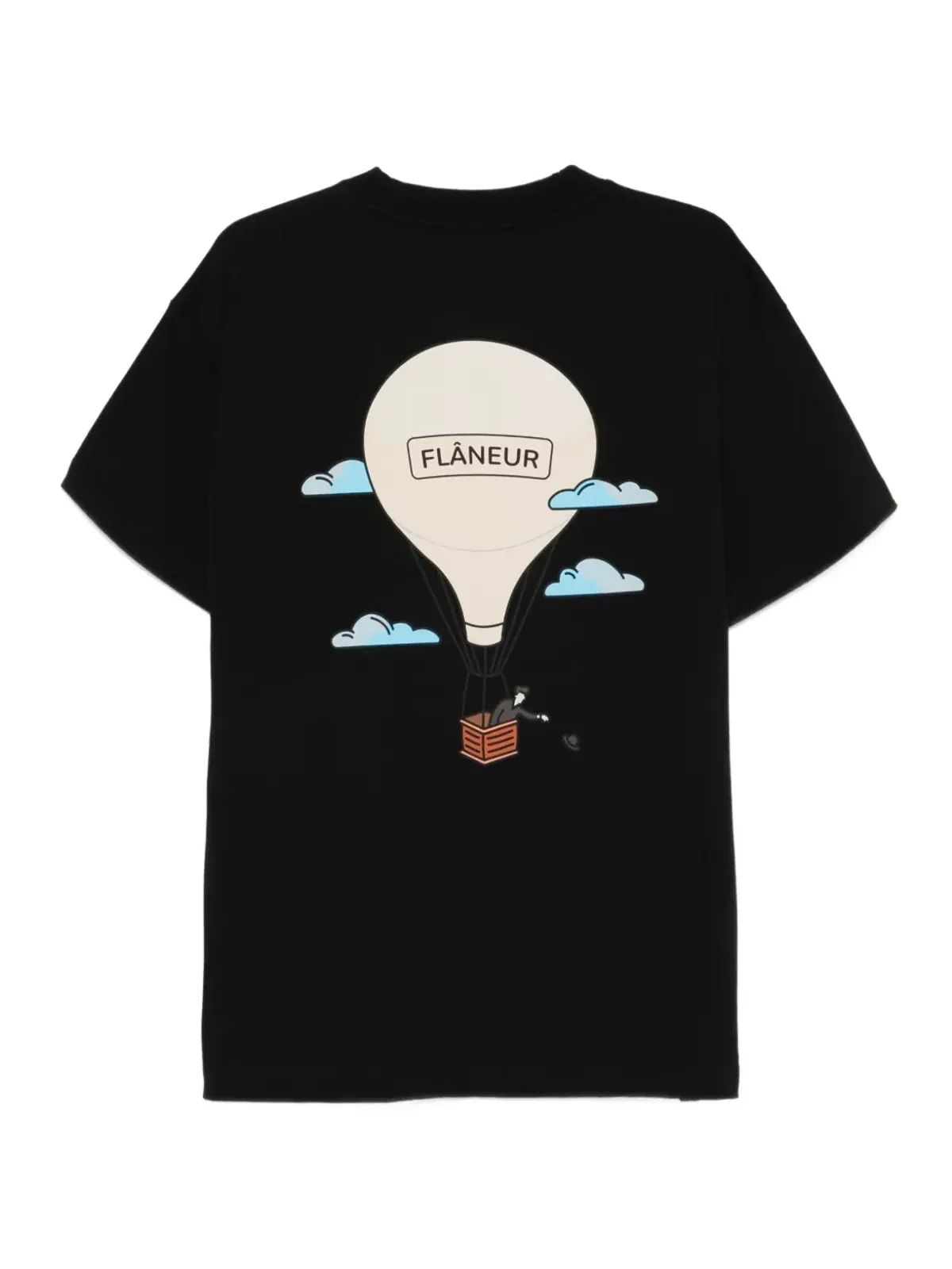 FLÂNEUR ホットエアバルーンTシャツ ブラック - 画像2