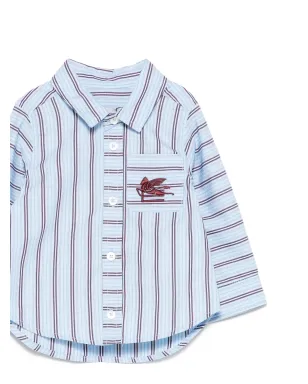 ETRO KIDS ペガソ ストライプ刺繍シャツ - サムネイル3
