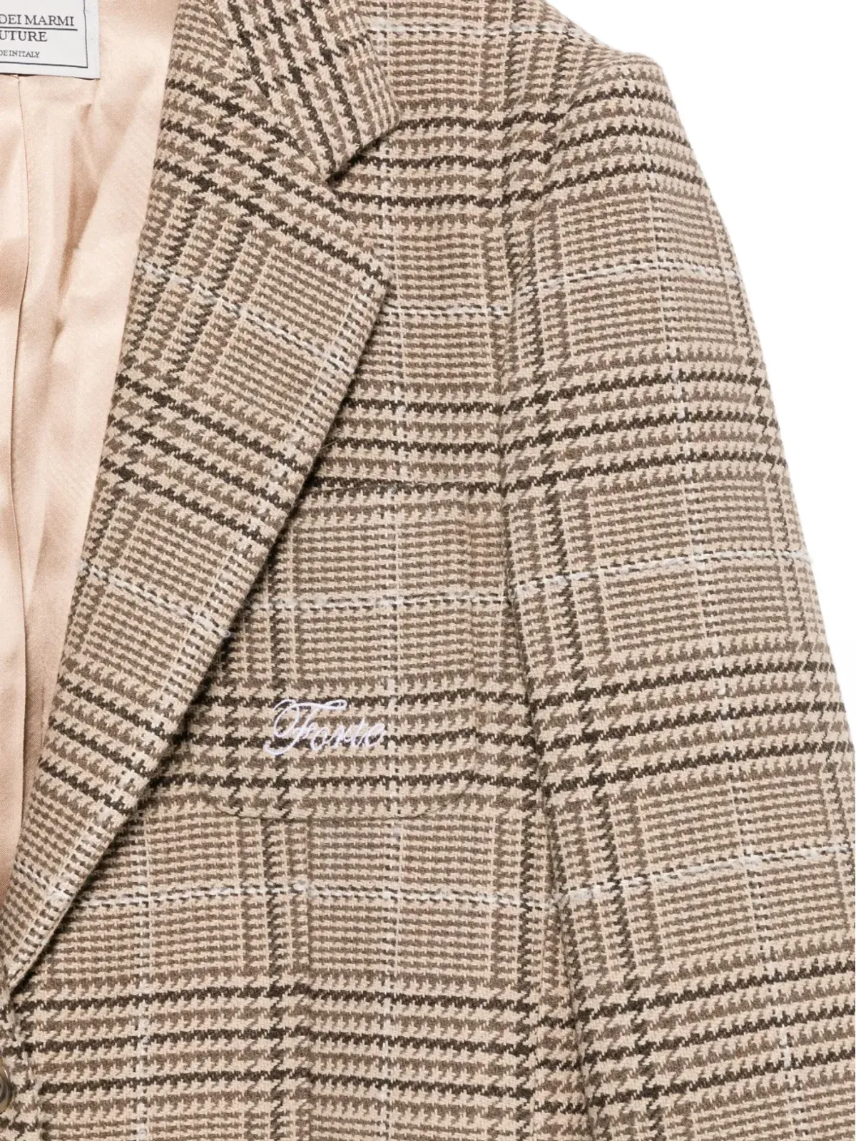 Forte Dei Marmi Couture ハウンドトゥースチェック柄ブレザー - 画像3