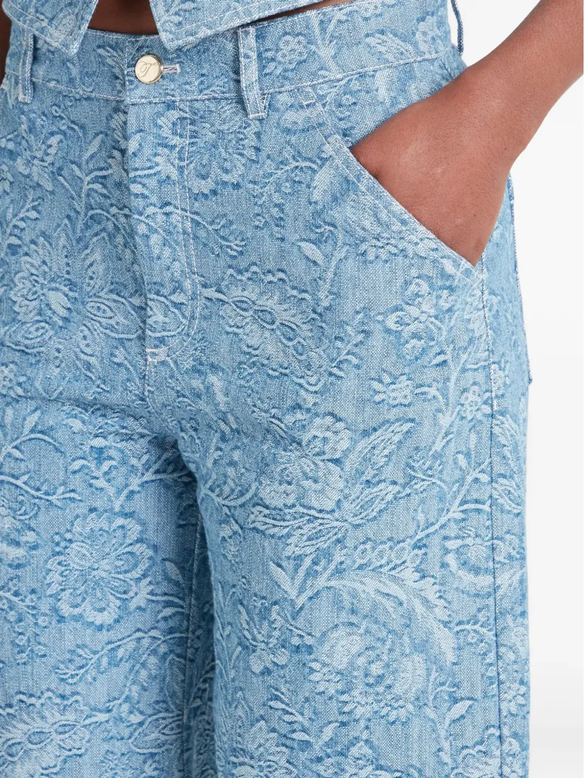 Temperley London 花柄ジーンズ - 画像5