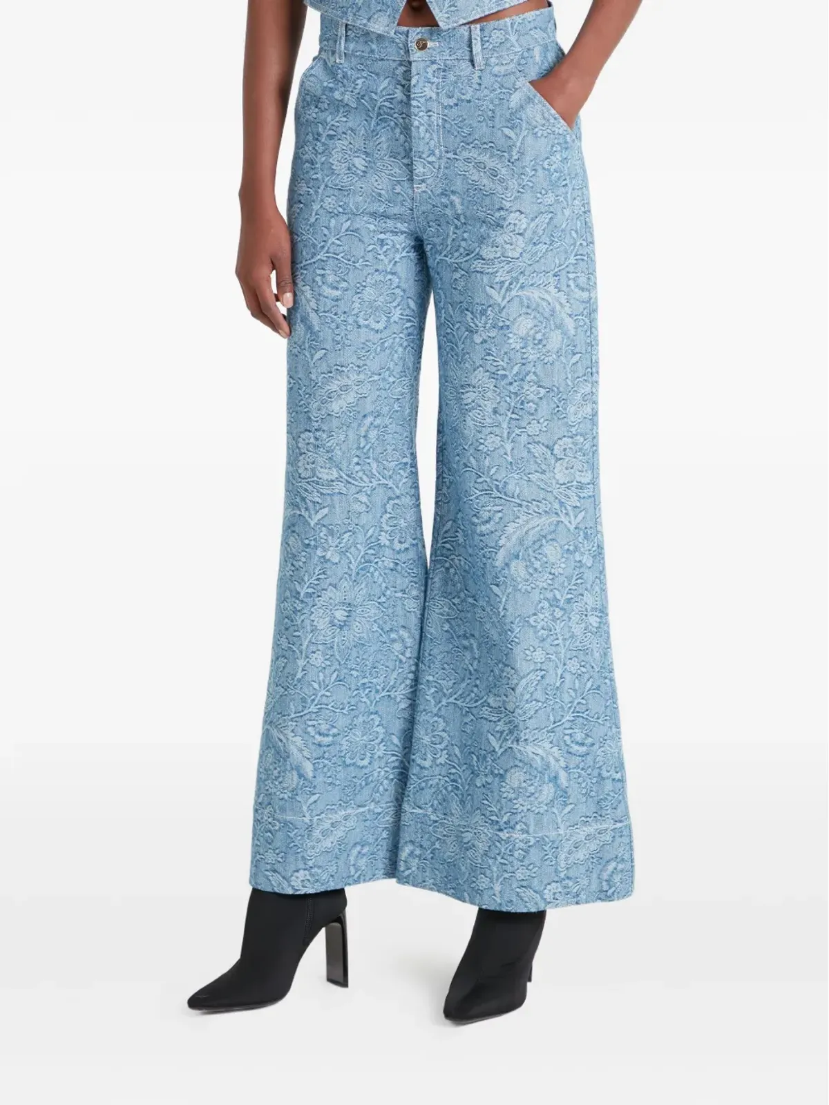 Temperley London 花柄ジーンズ - 画像3