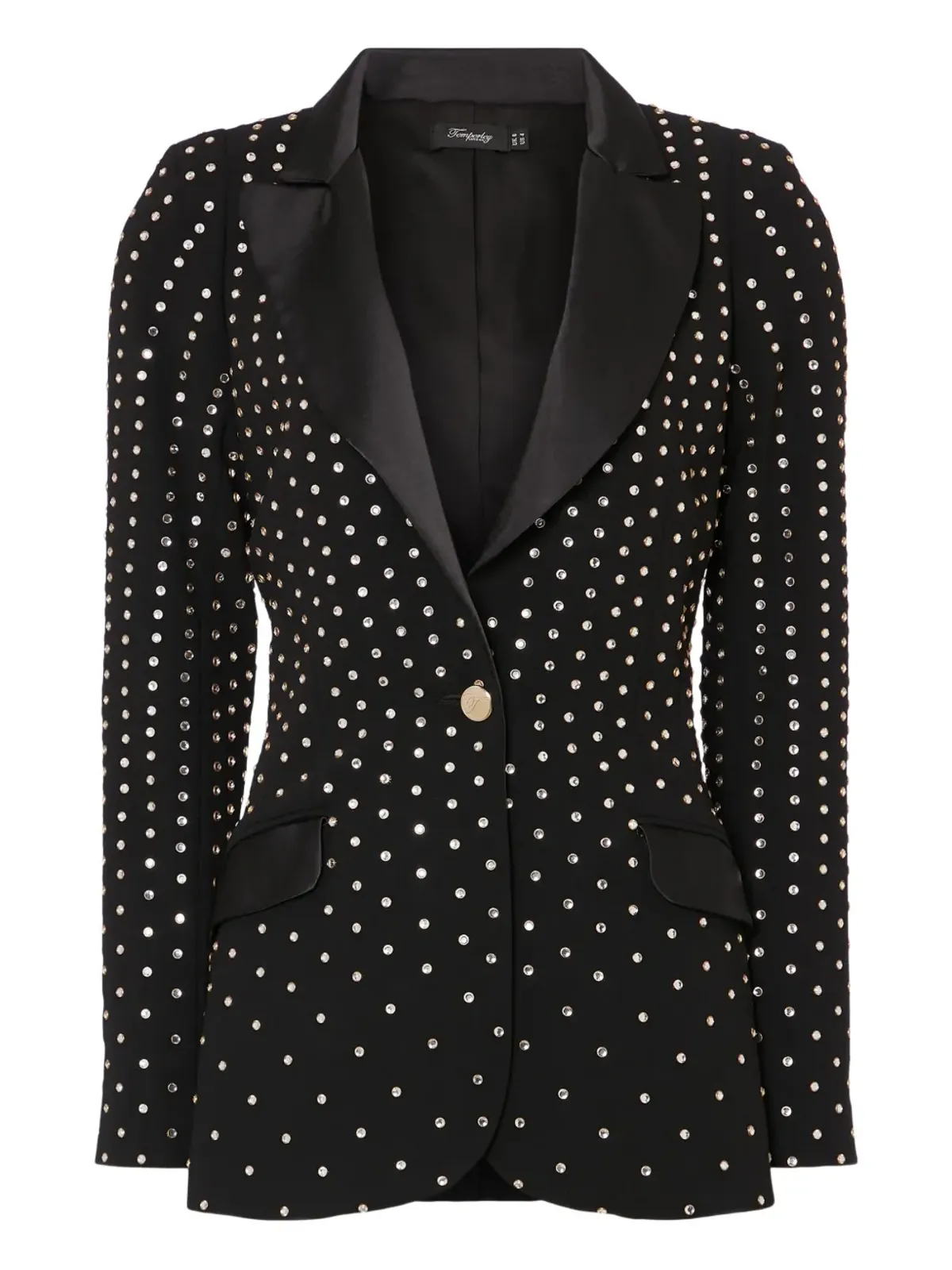 Temperley London クリスタル装飾パッド入りブレザー - 画像1