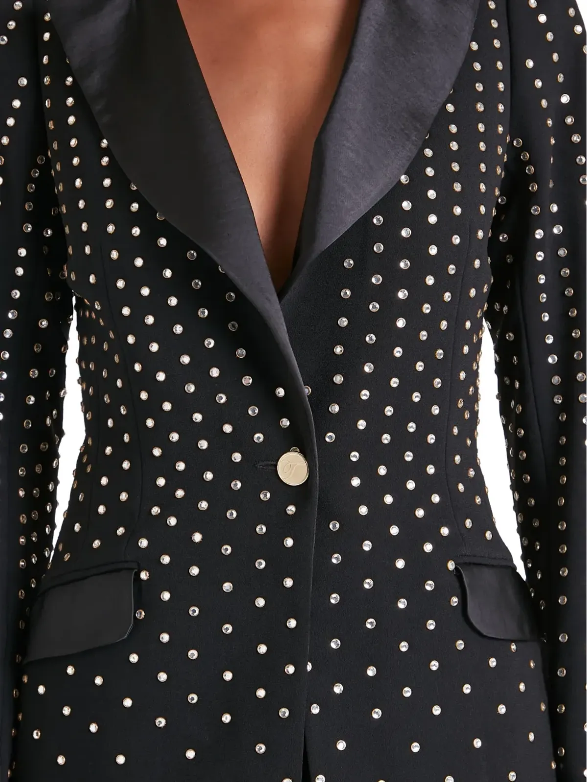 Temperley London クリスタル装飾パッド入りブレザー - 画像5