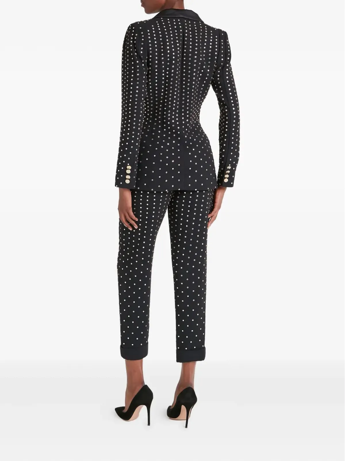 Temperley London クリスタル装飾パッド入りブレザー - 画像3