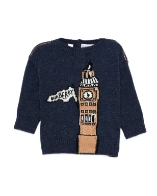Burberry Kids ビッグベン ウールセーター - サムネイル1
