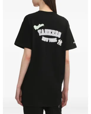 NEW ERA CAP ロゴプリント コットンTシャツ - ブラック - サムネイル4