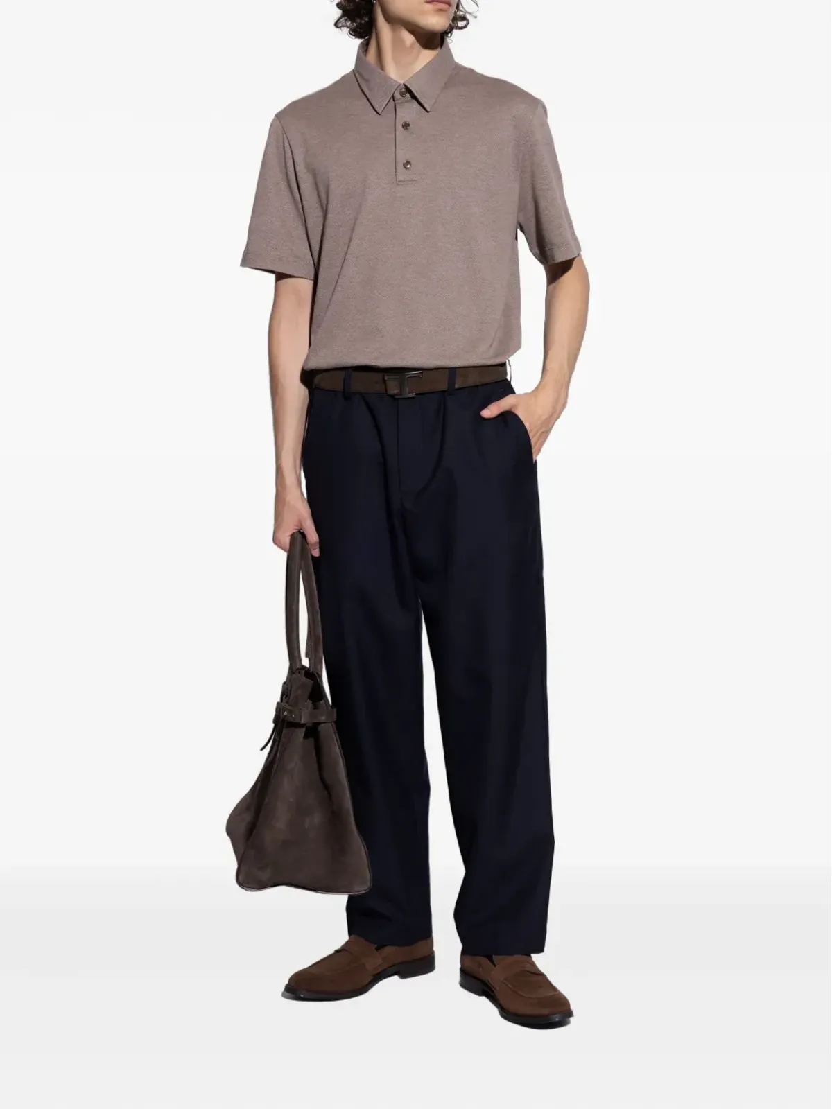 PS Paul Smith ペニーストラップ スエード ローファー ブラウン - 画像5