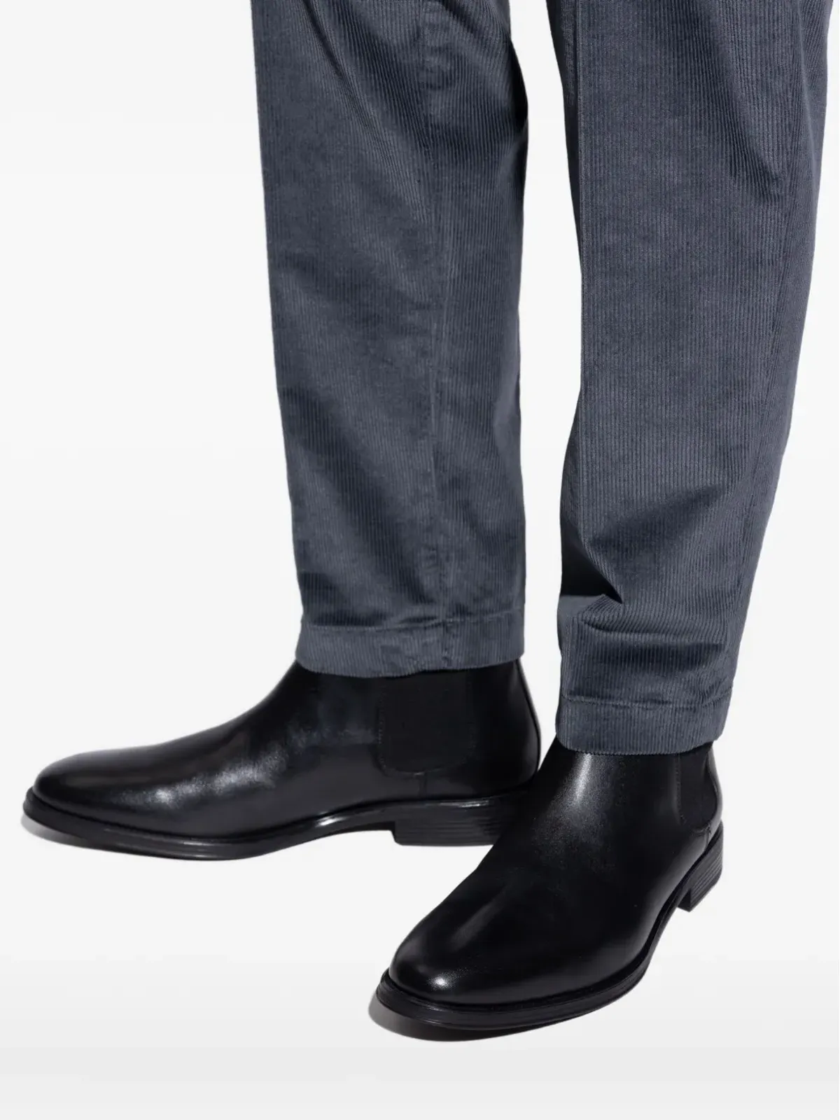 PS Paul Smith セドリック エラスティックサイド レザー チェルシーブーツ ブラック - 画像5