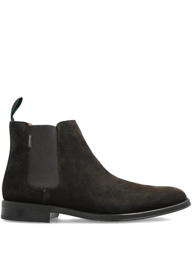 PS Paul Smith PS Paul Smith エラスティックパネル スエード チェルシー ブーツ - ブラウンの商品画像