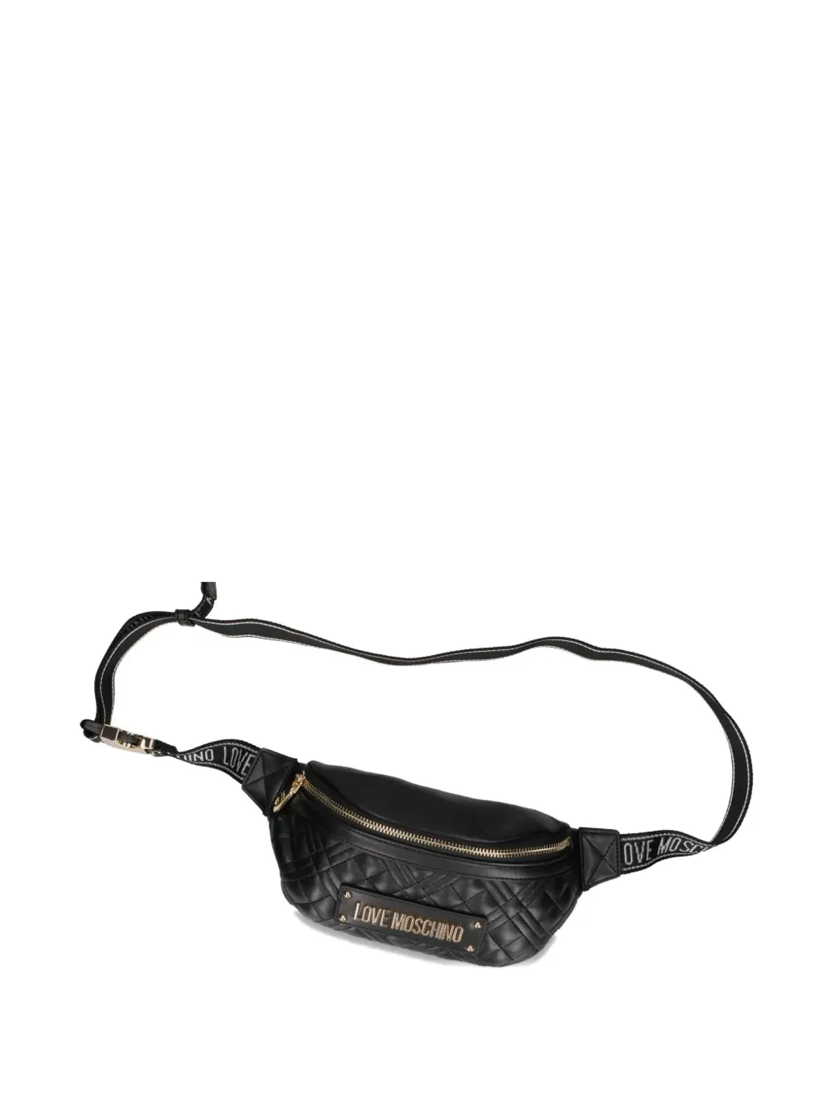 Love Moschino キルテッドロゴベルトバッグ - 画像3