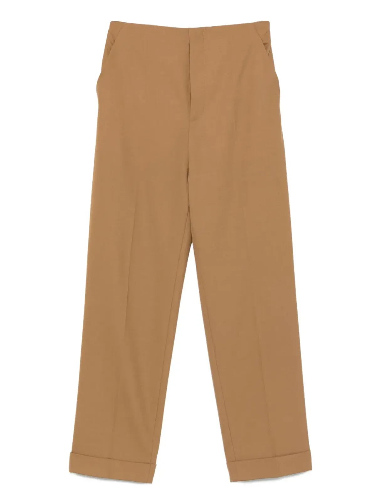 Alberta Ferretti カフドヘム トラウザーズ - 画像1