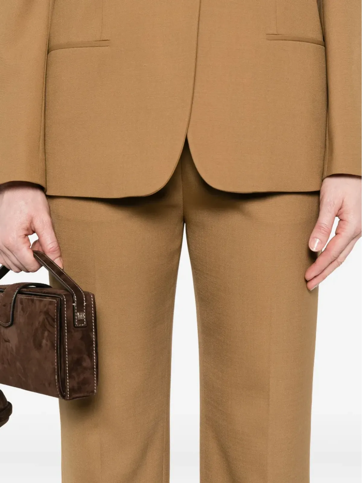Alberta Ferretti カフドヘム トラウザーズ - 画像5