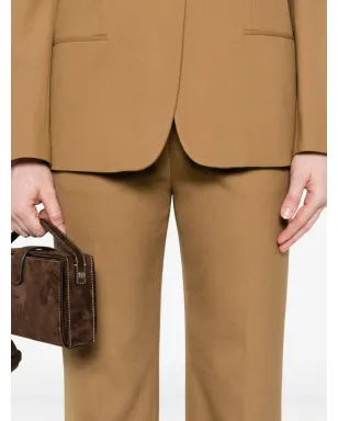 Alberta Ferretti カフドヘム トラウザーズ - サムネイル5