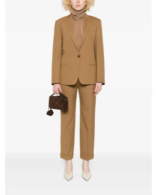 Alberta Ferretti カフドヘム トラウザーズ - サムネイル2