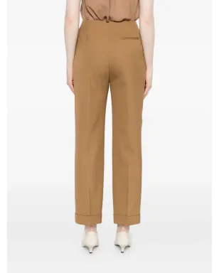 Alberta Ferretti カフドヘム トラウザーズ - サムネイル4