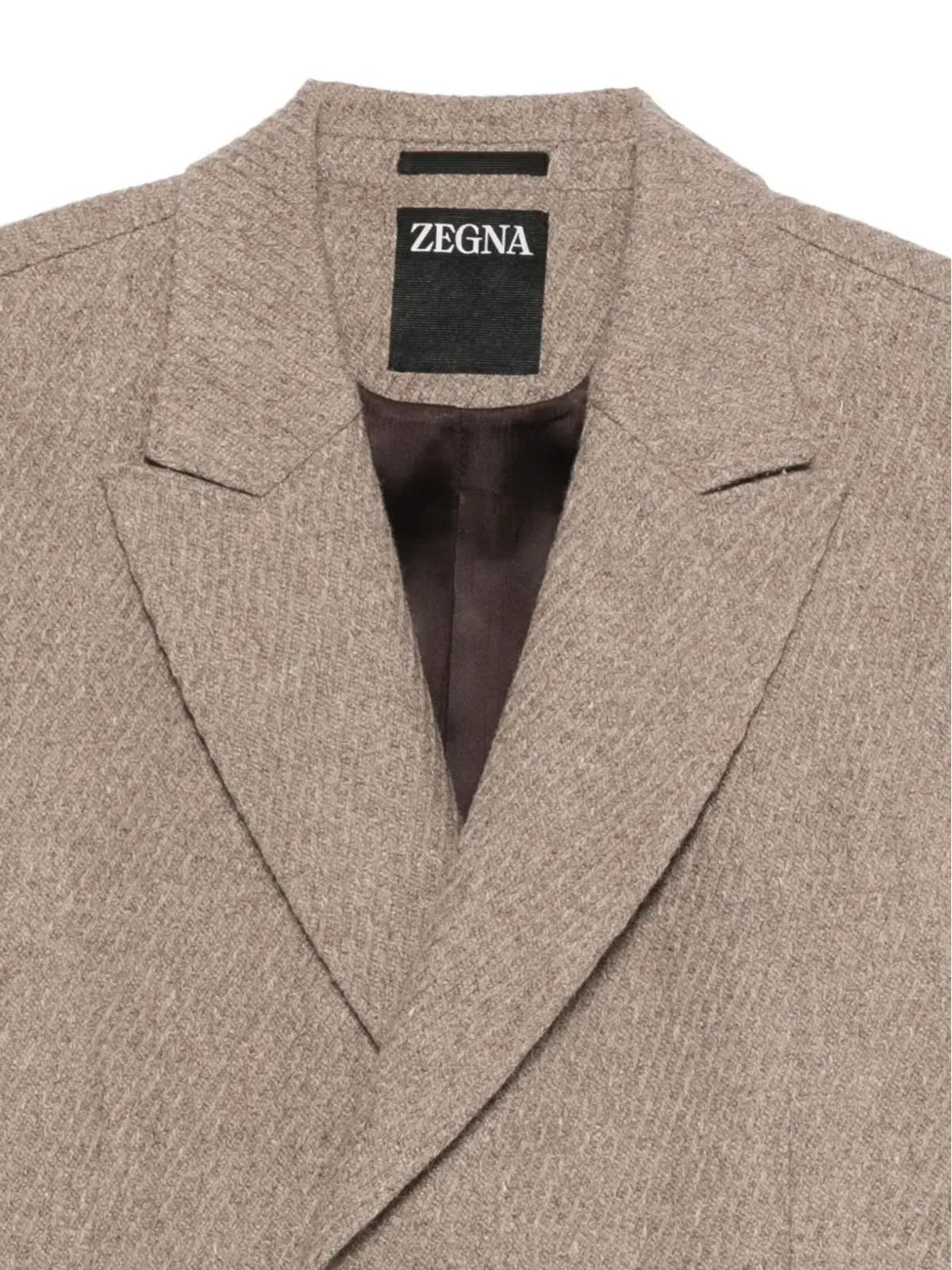 Zegna フラップポケット ダブルブレストコート - 画像3